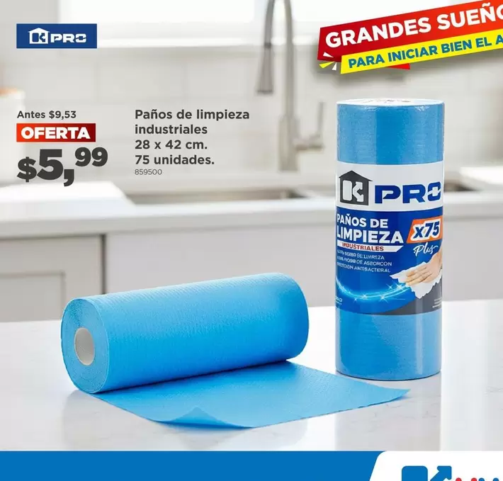 Rosa - Paños de limpieza industriales