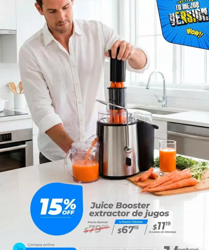 Juice Booster extractor de jugos