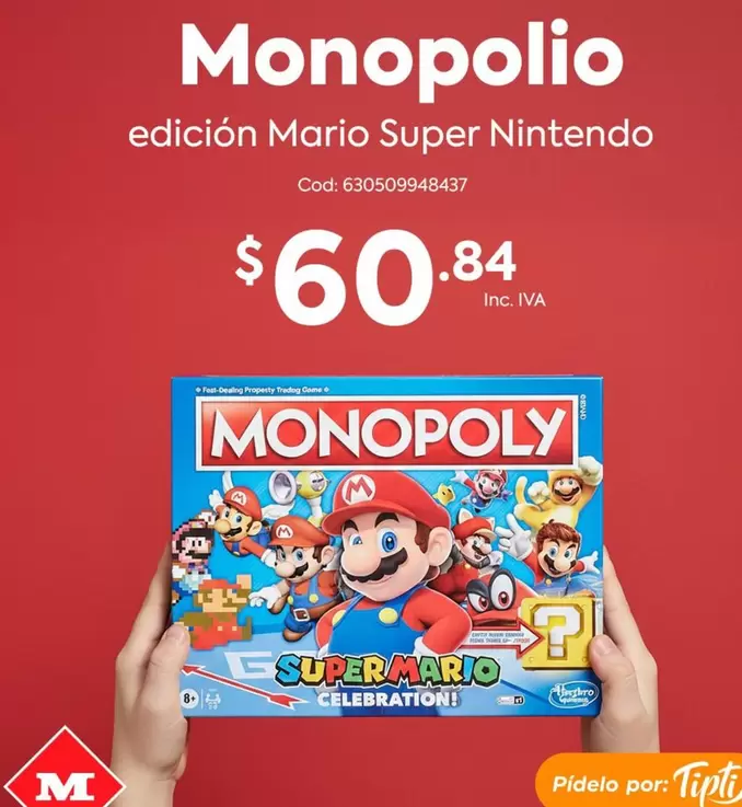 Monopolio edición Mario Super Nintendo