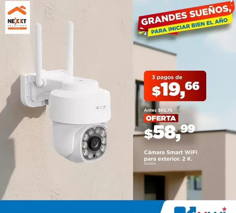 Cámara Smart WIFI para exterior. 2. K.