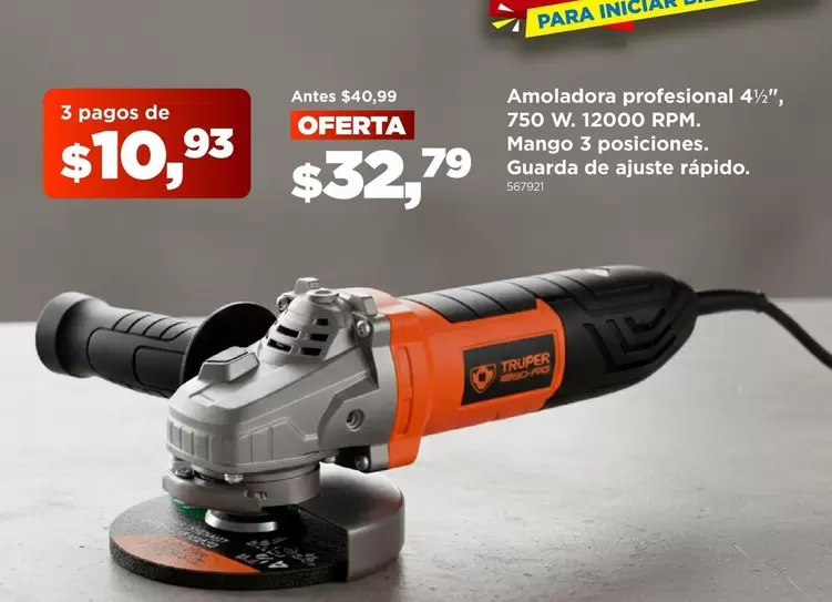 Mango - Amoladora profesional 4"