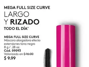 Negro - MEGA FULL SIZE CURVE Máscara alargadora efecto extensiones tono negro