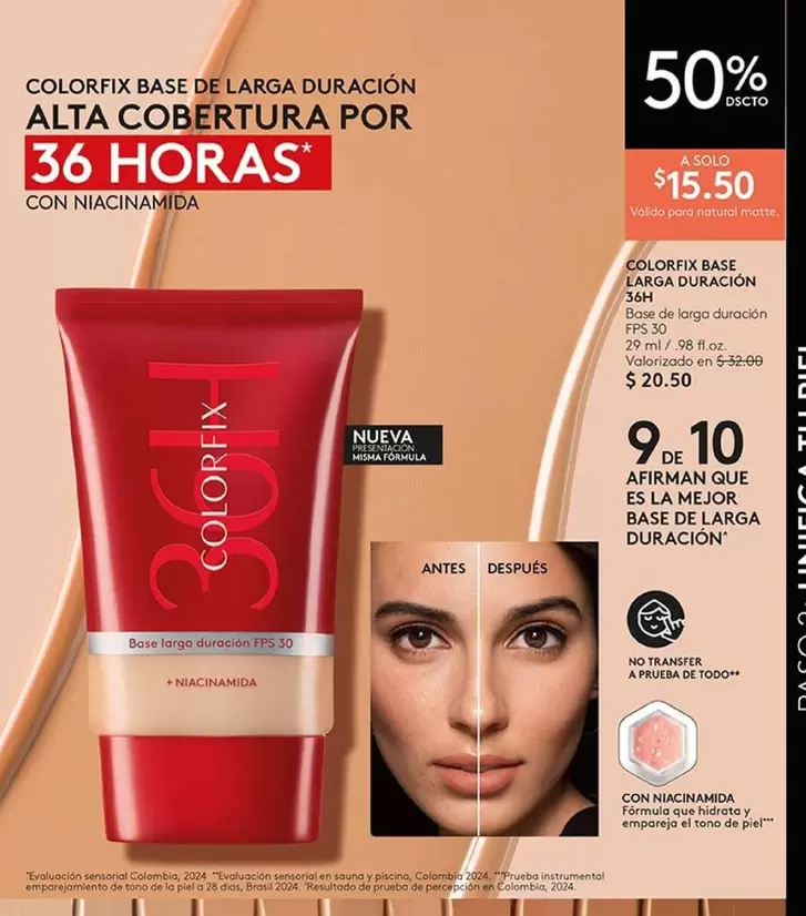 Colombia - COLORFIX BASE LARGA DURACIÓN 36H