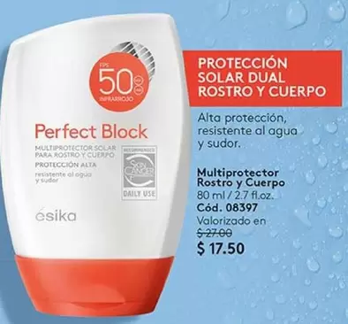 Perfect - SOLAR DUAL ROSTRO Y CUERPO