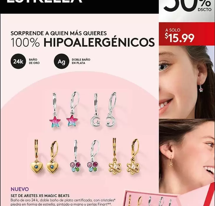 Estrella - SET DE ARETES XS MAGIC BEATS