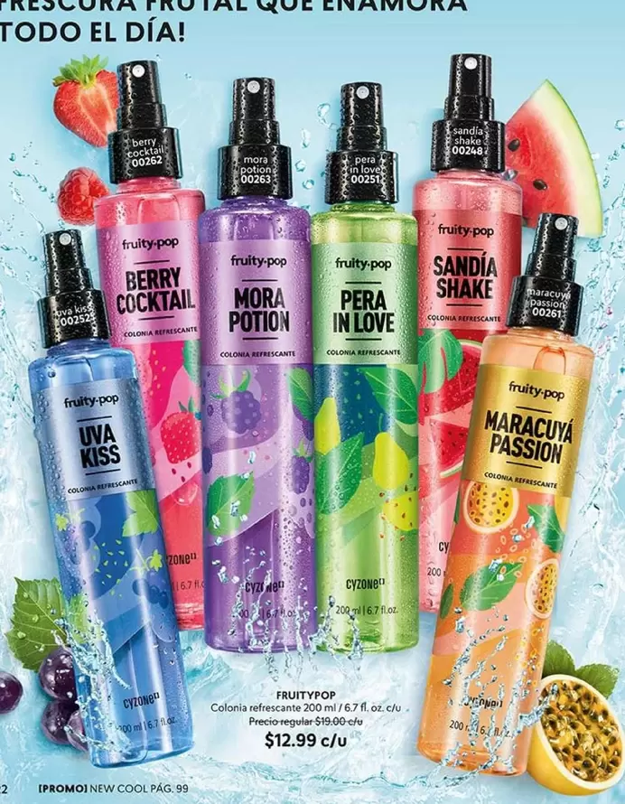 cool - UVA KISS, BERRY COCKTAIL, MORA POTION, SANDIA SHAKE, PERA IN LOVE, MARACUYA PASSION