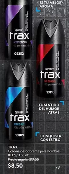 Colonia desodorante para hombres