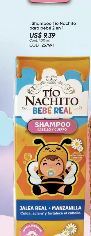 Real - Shampoo para bebé 2 en 1