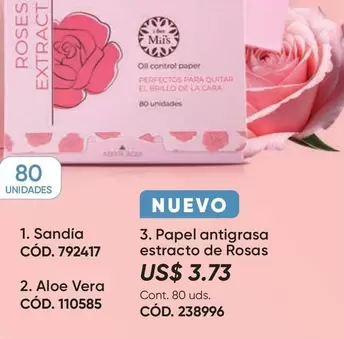 Love - Papel antigrasa estracto de Rosas