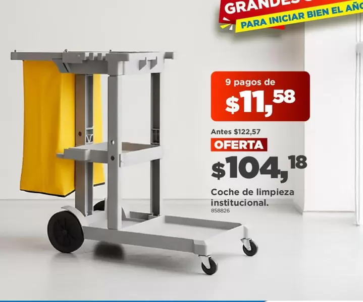 Coche de limpieza institucional.