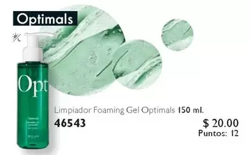 Limpiador Foaming Gel Optimals 150 ml.