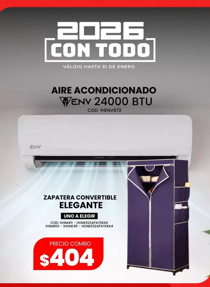 uno - AIRE ACONDICIONADO, ZAPATERA CONVERTIBLE
