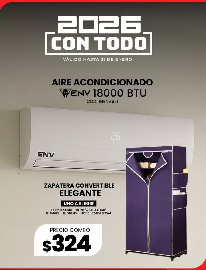 uno - AIRE ACONDICIONADO or ZAPATERA CONVERTIBLE ELEGANTE