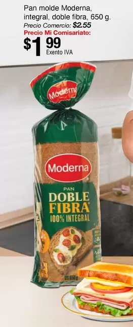 molde, integral, doble fibra, 650 g