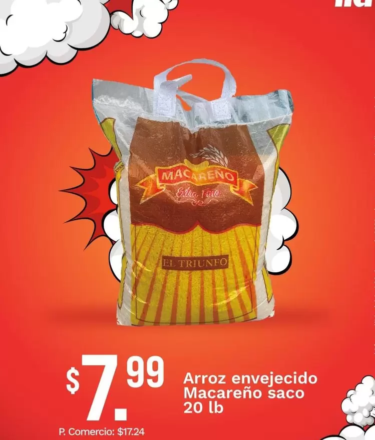 Arroz envejecido Macareño saco