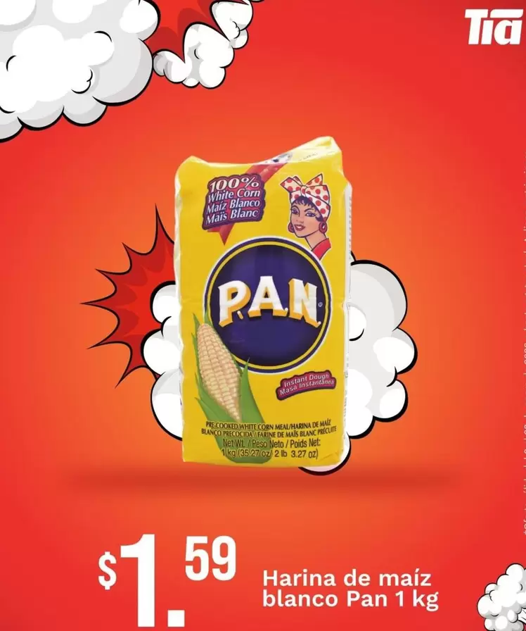 TIA - Harina de maíz blanco