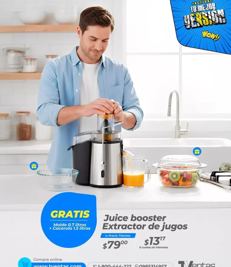 Juice booster Extractor de jugos