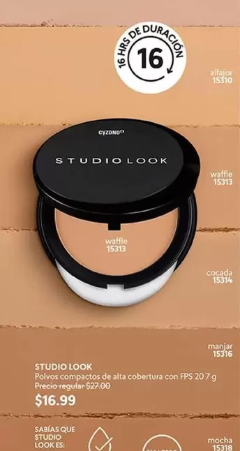 waffle - Polvos compactos de alta cobertura con FPS 20.7 g