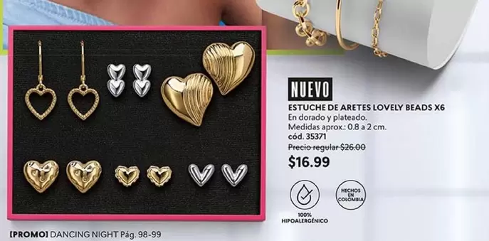 Colombia - ESTUCHE DE ARETES LOVELY BEADS X