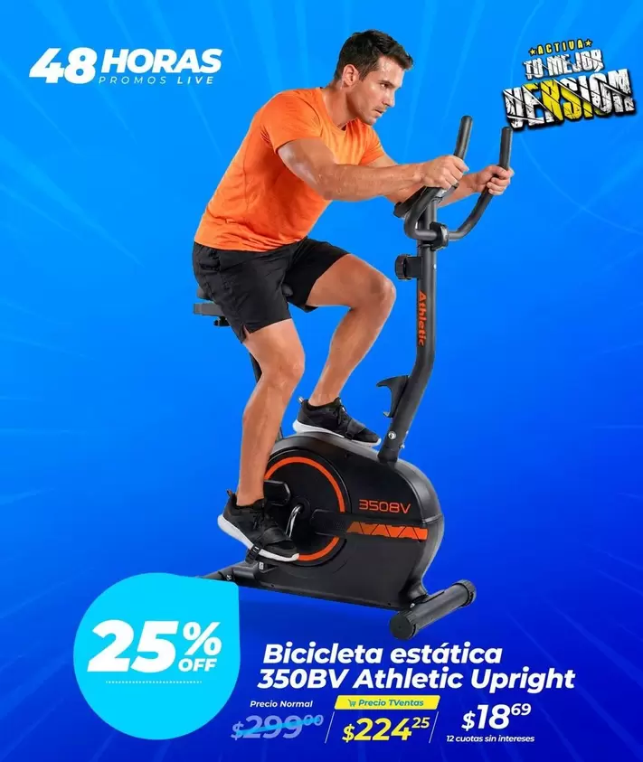 Bicicleta estática 350BV Athletic Upright