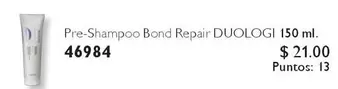 Pre-Shampoo Bond Repair DUOLOGI 150 ml.