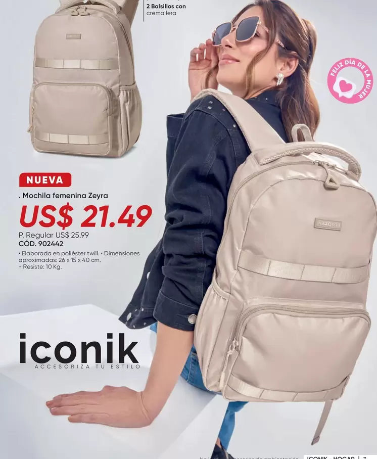 Feliz - Mochila femenina Zeyna