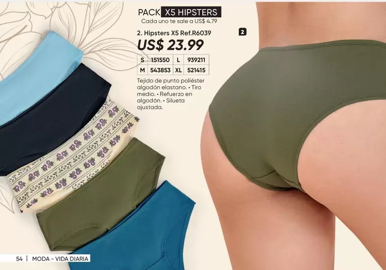 uno - PACK XS HIPSTERS