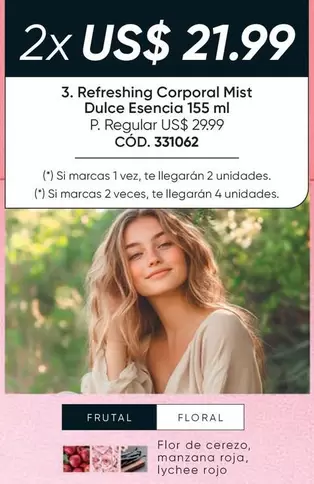 Flor - Refreshing Corporal Mist Dulce Esencia