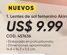 Sol - Lentes de sol femenino Akira