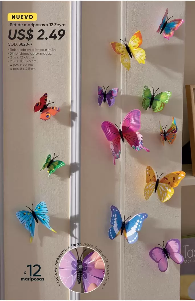 María - Set de mariposas x 12