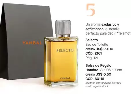 Yanbal - Selecto Eau de Toilette, Bolsa de Regalo