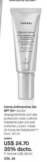 Yanbal - Antimanchas Dia SPF 50+