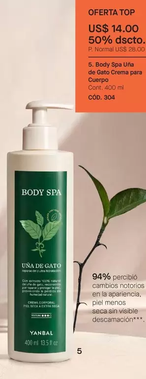 Gato - Body Spa Uña de  Creme para Cuerpo