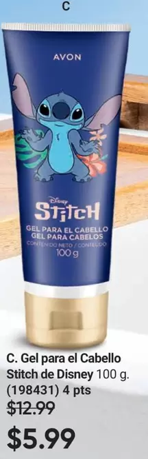 Avon - Gel para el Cabello Stitch de Disney 100 g. (198431)