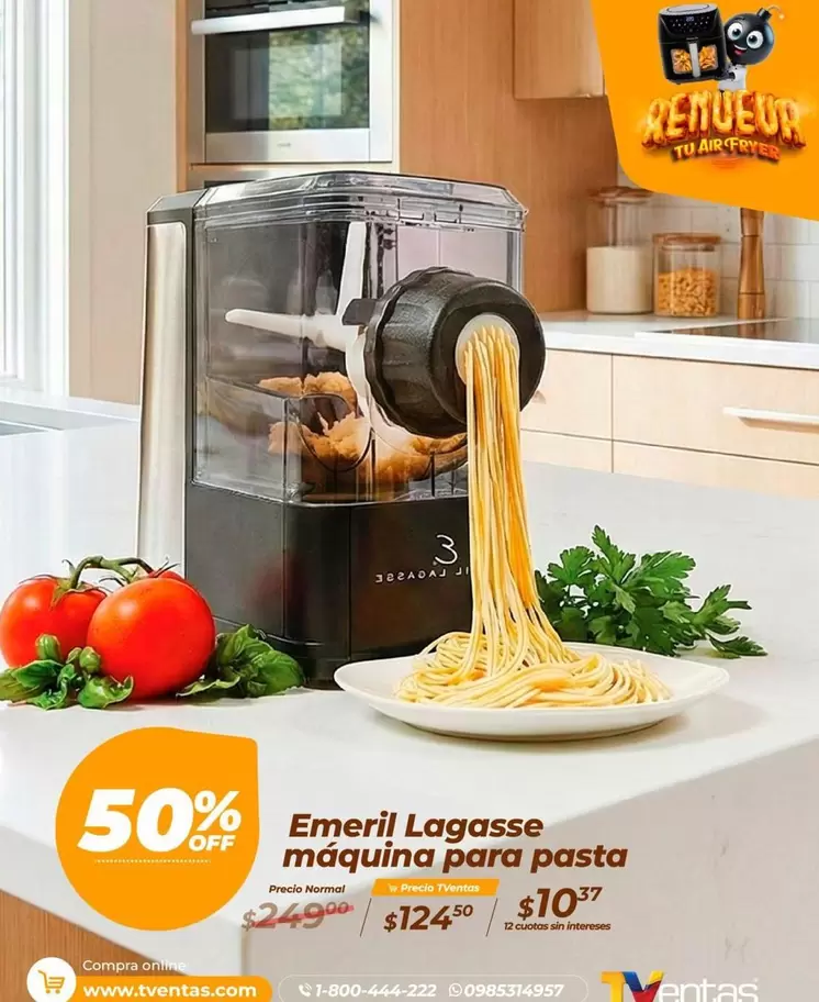 máquina para pasta