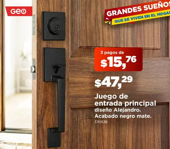 Negro - Juego de entrada principal