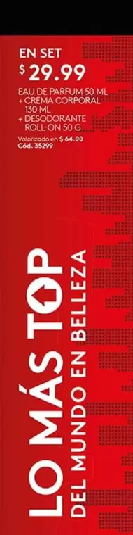 EAU DE PARFUM 50 ML + CREMA CORPORAL + DESODORANTE ROLL-ON 50 G