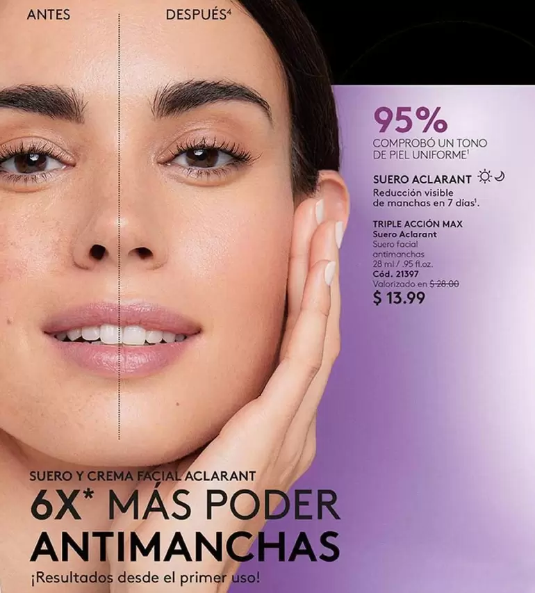 SUERO Y CREMA FACIAL ACLARANT