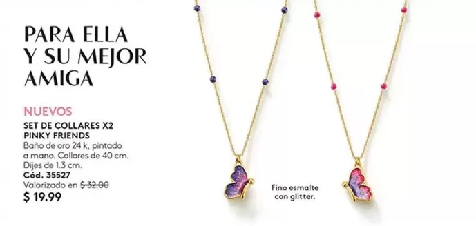 SET DE COLLARES X2 PINKY FRIENDS