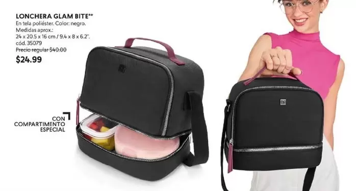 Negro - LONCHERA GLAM BITE