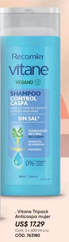 Moringa - Tripack Anticaspa mujer