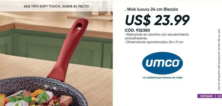 Umco - Wok luxury 24 cm