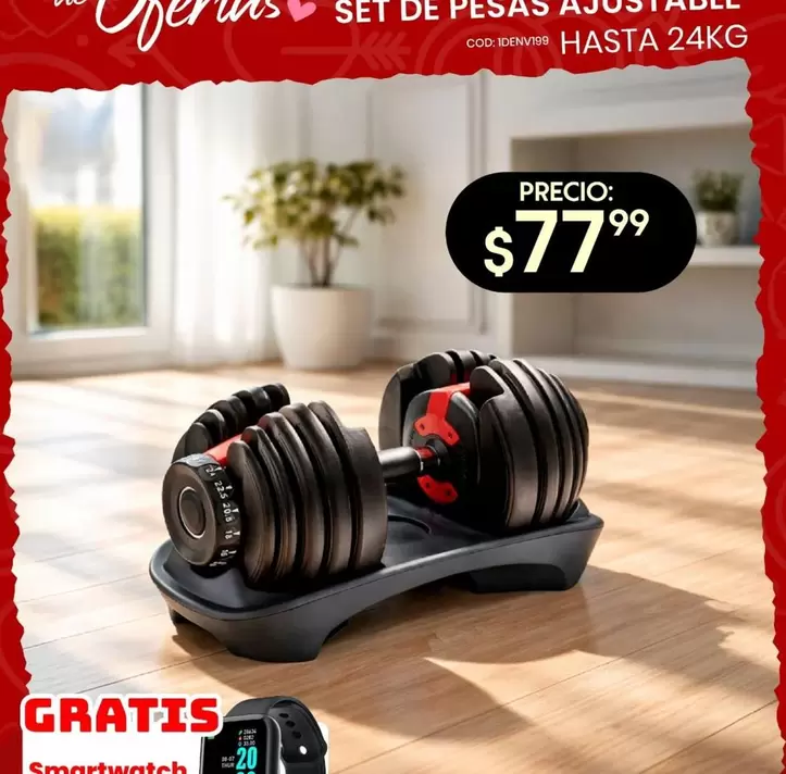 SET DE PESAS AJUSTABLE