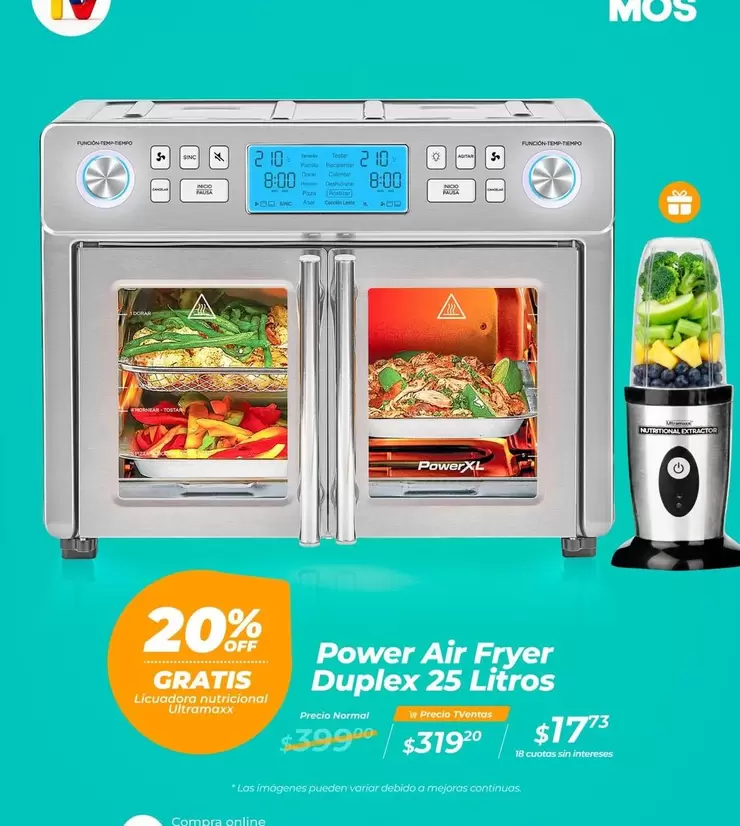 Nutricional - Air Fryer Duplex 25 Litros