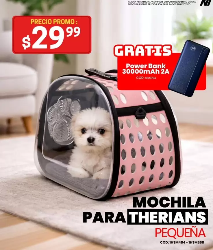 MOCHILA PARA THERIANS