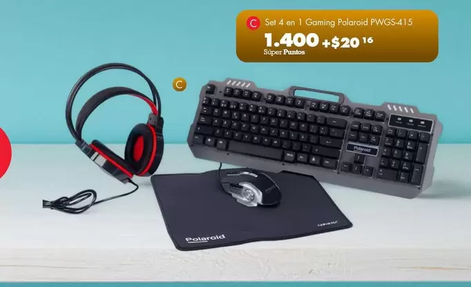 Set 4 en 1 Gaming FWGS-415