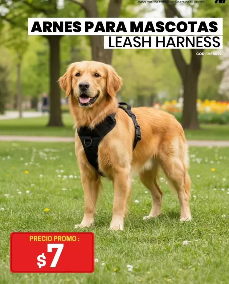 ARNES PARA MASCOTAS LEASH HARNESS