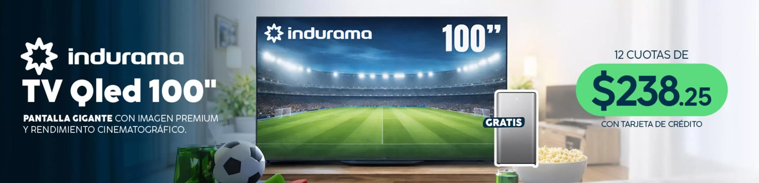Indurama - TV Qled 100"