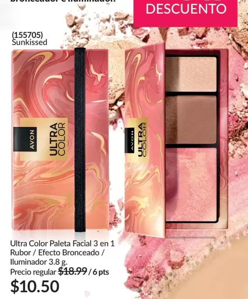 Avon - Ultra Color Paleta Facial 3 en 1