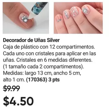 uno - Decorador de Uñas Silver